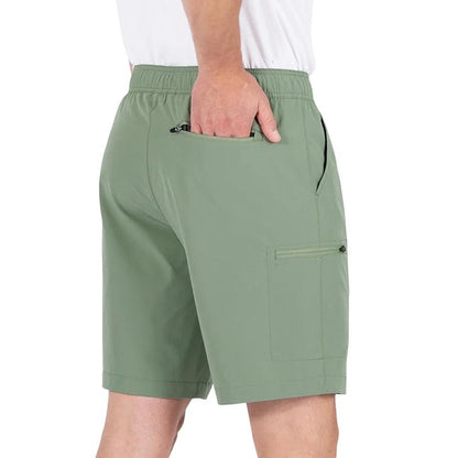 Gerry Men's Lightweight 4-Way Stretch Trail Hiking Shorts (Green, XX-Large)
