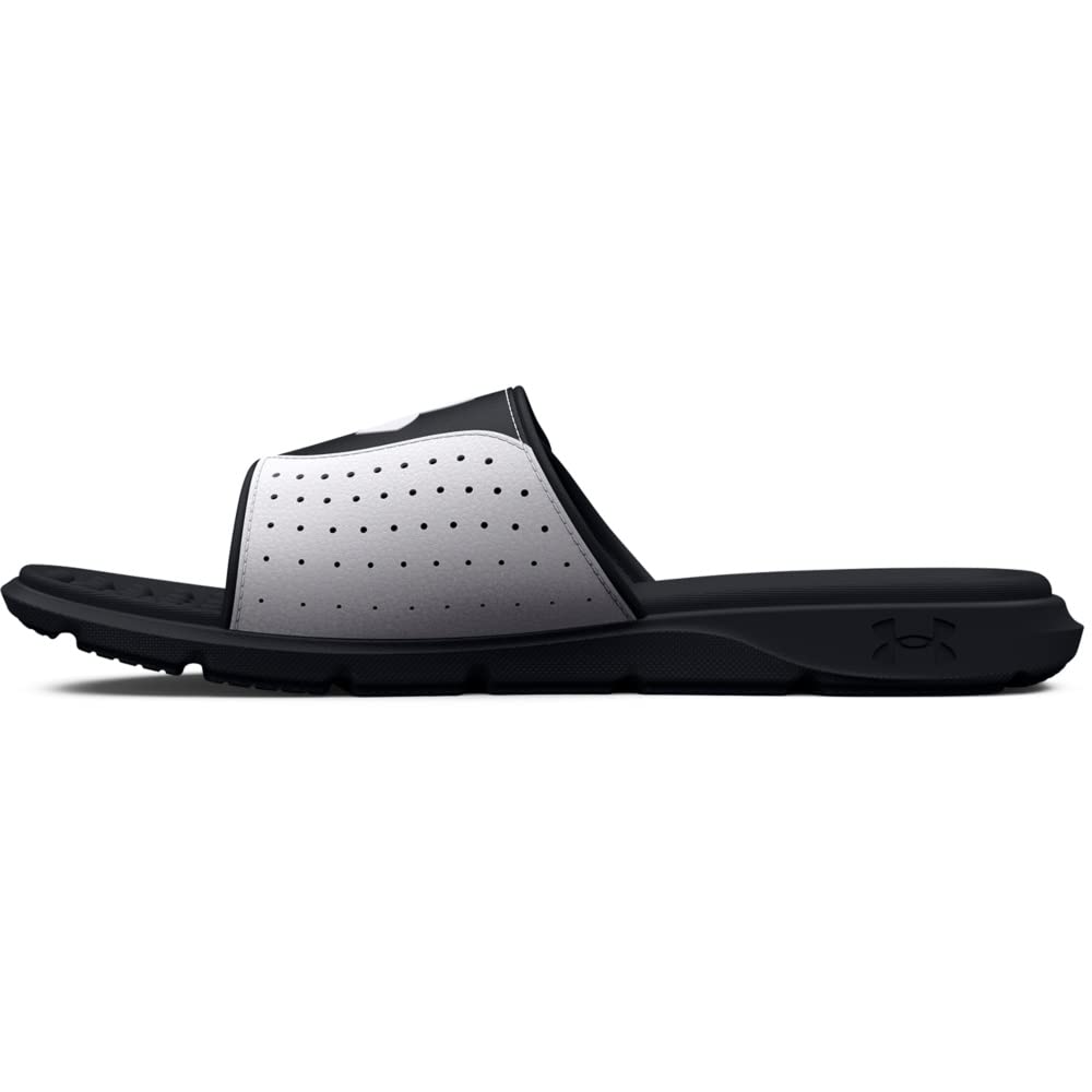 Under Armour Men's Ignite Pro Slide, (003) Black/White/Black, 15, US