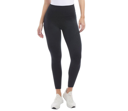 Leggings for Women - Workout Yoga Pants with Side Pockets Floral Black, XS