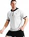 NELEUS Men's Running Shirt Workout Athletic Shirts with Hoodie Pack of 3,5112,Black/Grey/White,Large