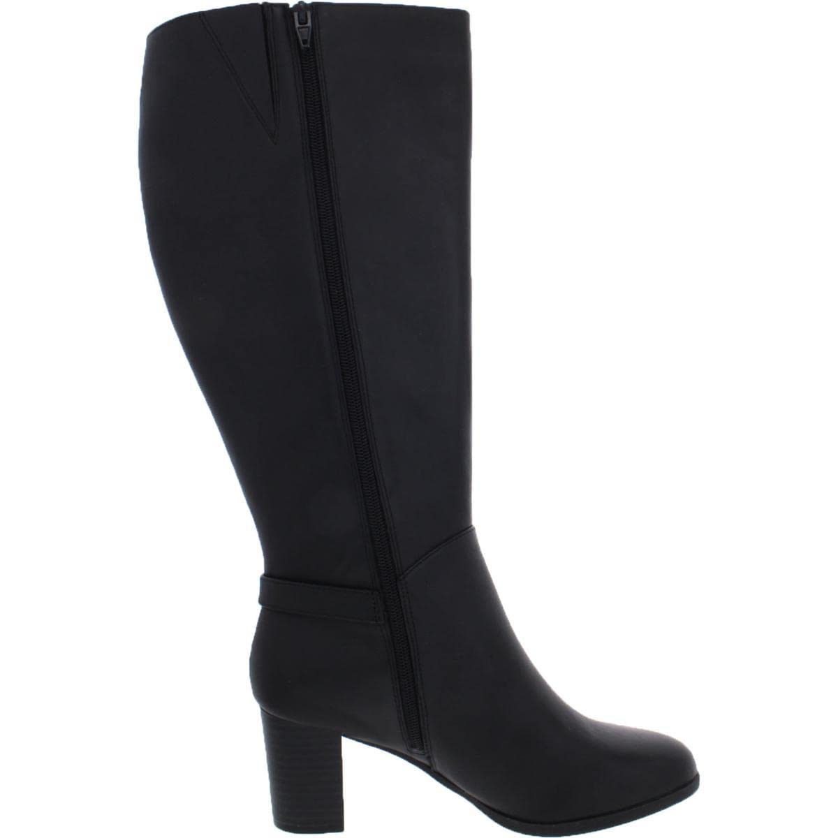 Giani Bernini Womens Adonnys Leather Knee-High Boots Black 8.5 Medium (B,M)