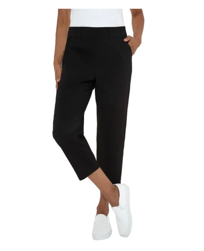 Mario Serrani Women's Slim Fit Pull On Capri Pant (US, Alpha, XX-Large, Regular, Regular, Black)
