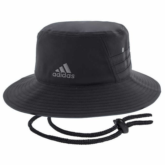 adidas Victory Bucket Hat Lightweight Moisture Wicking UPF 50 Sun (Black)