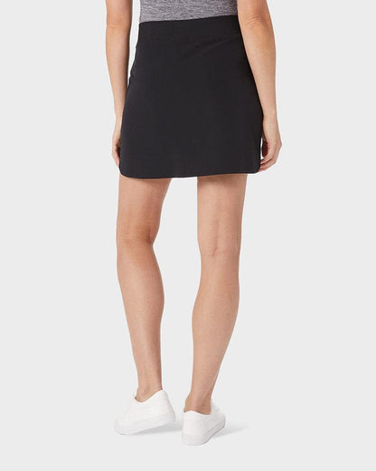 32 Degrees Cool Women's Stretch Woven Skort | Slip-On | Elastic Waistband | Office | Tennis | Golf, Black, Large
