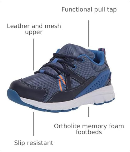 Stride Rite Kids' Made2Play Athletic Journey Adaptable Sneakers, Navy