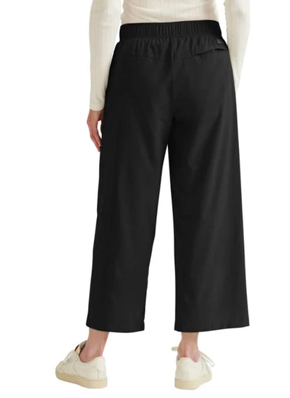 Eddie Bauer Women's Traveler Wide Leg Crop Pant (US, Alpha, X-Large, Regular, Regular, Black)