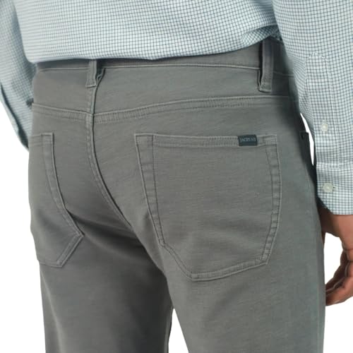 JACHS New York Mens Heavyweight Twill 5 Pocket Stretch Pant (US, Waist Inseam, 30, 34, Regular, Regular, Gray)