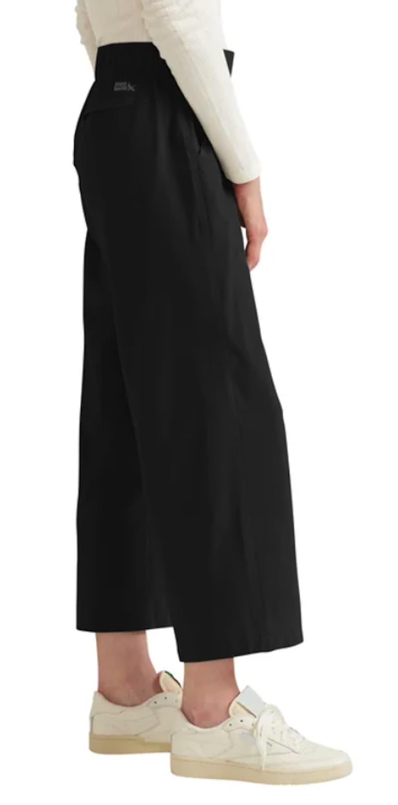 Eddie Bauer Women's Traveler Wide Leg Crop Pant (US, Alpha, X-Large, Regular, Regular, Black)