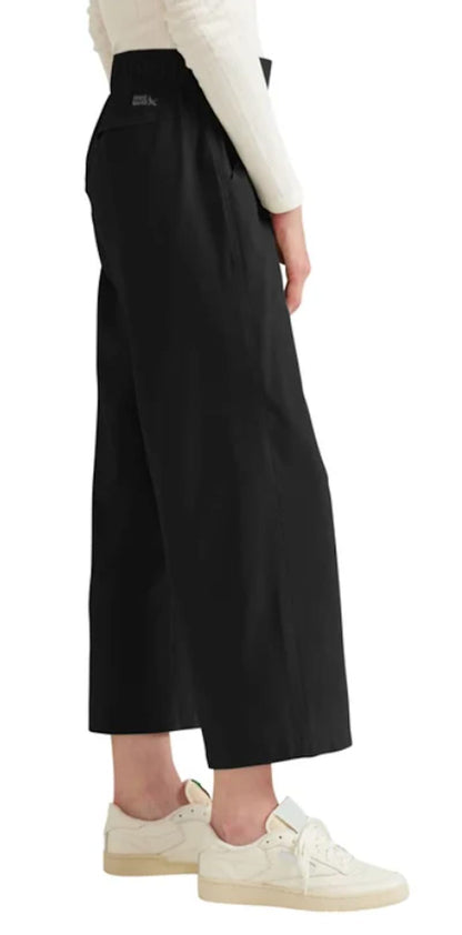 Eddie Bauer Women's Traveler Wide Leg Crop Pant (US, Alpha, Large, Regular, Regular, Black)