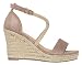 MVE Shoes Women's Medium Espadrille Open Wedge Criss Cross Straps-Fashion Wedges, Judith-34 taupe 6.5