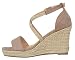 MVE Shoes Women's Medium Espadrille Open Wedge Criss Cross Straps-Fashion Wedges, Judith-34 taupe 6.5