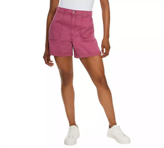 Gloria Vanderbilt Utility Short Woman - Shorts for Women Trendy (US, Alpha, XX-Large, Regular, Regular, Pink)
