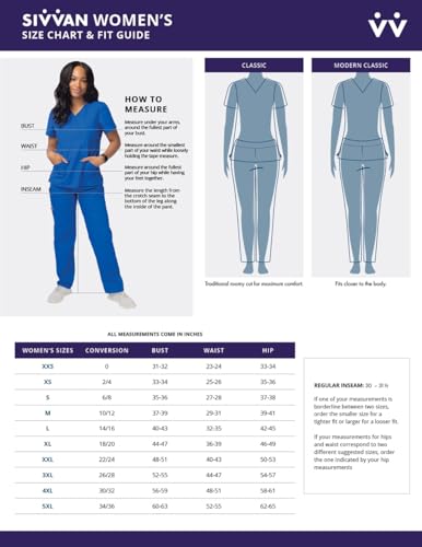 Sivvan Scrubs for Women - Mock Wrap & Cargo Pants Scrub Set - S8401 - Caribbean Blue - M
