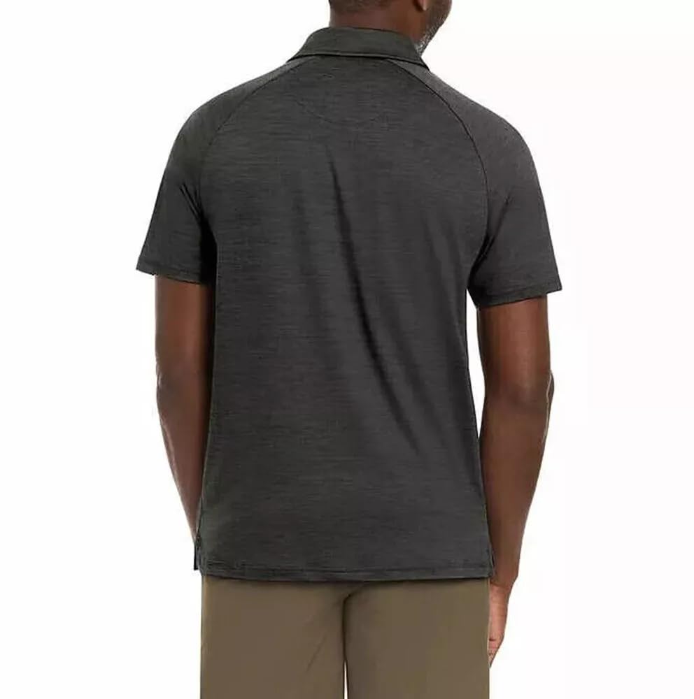 Hurley Men's Ultra Soft Stretch Moisture Wicking Performance Polo Shirt (US, Alpha, Small, Regular, Regular, Black)