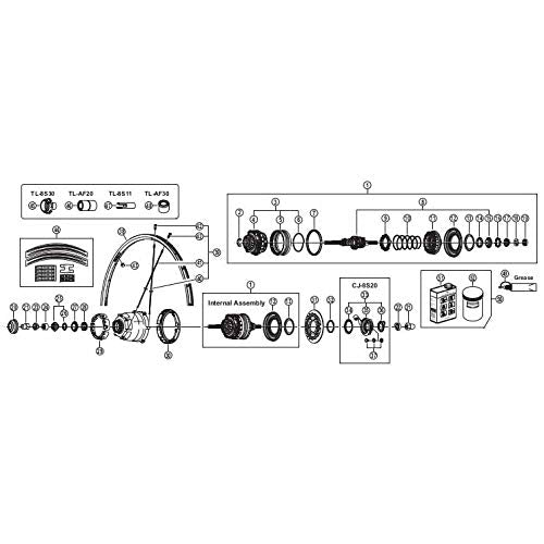 Shimano Unisex's 041 2080 Bike Parts, Other, One Size