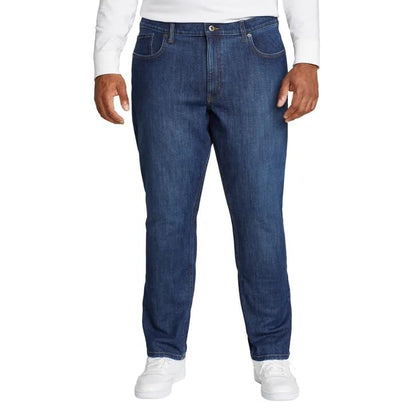 Eddie Bauer Men’s Regular Fit Stretch Jean (Dark Blue, 30W x 30L)
