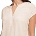 Orvis Women's Textured Top, Split V-Neck, Relaxed Fit (Cream, XX-Large)