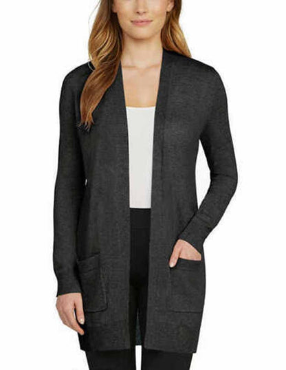 Matty M Ladies' Cardigan (Charcoal, XL)