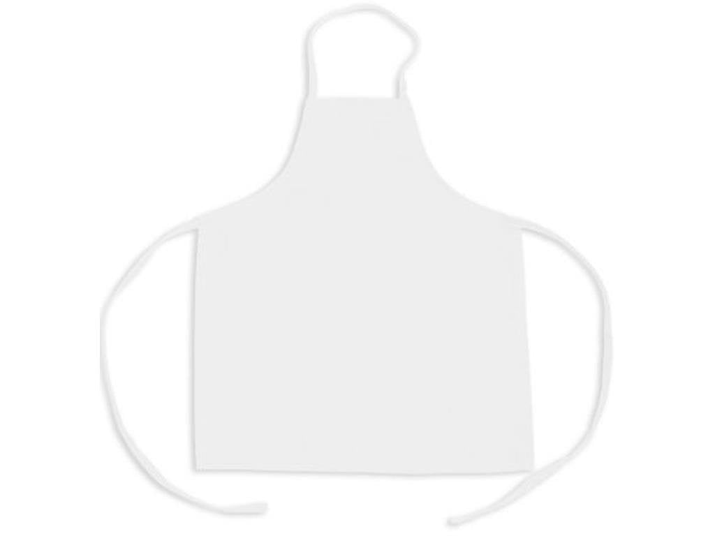 KNG Kids Cooking Apron for Girls and Boys Small, White, 6 Pack