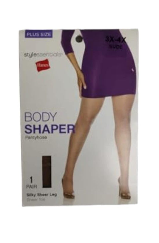 Body Shaper Pantyhose, 1 pair (US, Alpha, 3X-Large, Regular, Regular, Black)