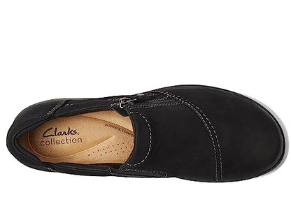 Clarks Black's Carleigh Ray Oxford, Black Nubuck, 11 Medium US
