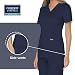 Cherokee Women Scrubs Top Workwear Revolution Mock Wrap WW610, S, Navy