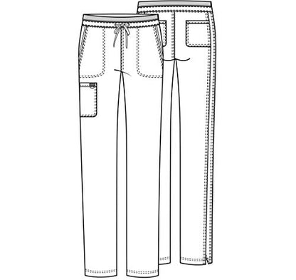 Cherokee WW Revolution Scrubs for Women Tapered Leg Drawstring Pant Navy