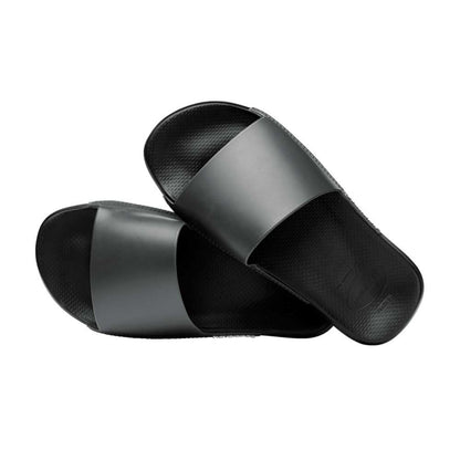 Havaianas Slide Classic, Slide Unisex Adult, Black/White, 10/10.5