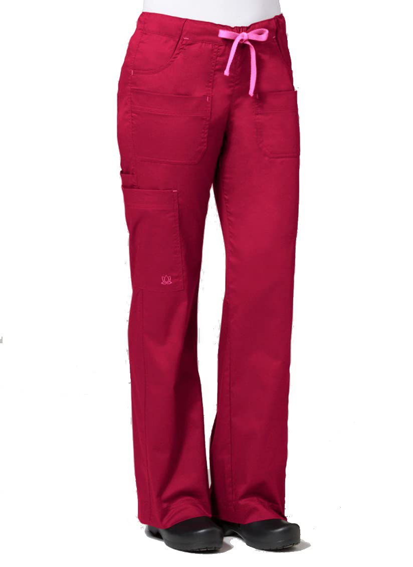 Maevn Women's Utility Cargo Pants(Crimson, X-Small Tall)