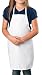 KNG Kids Cooking Apron for Girls and Boys Small, White, 6 Pack