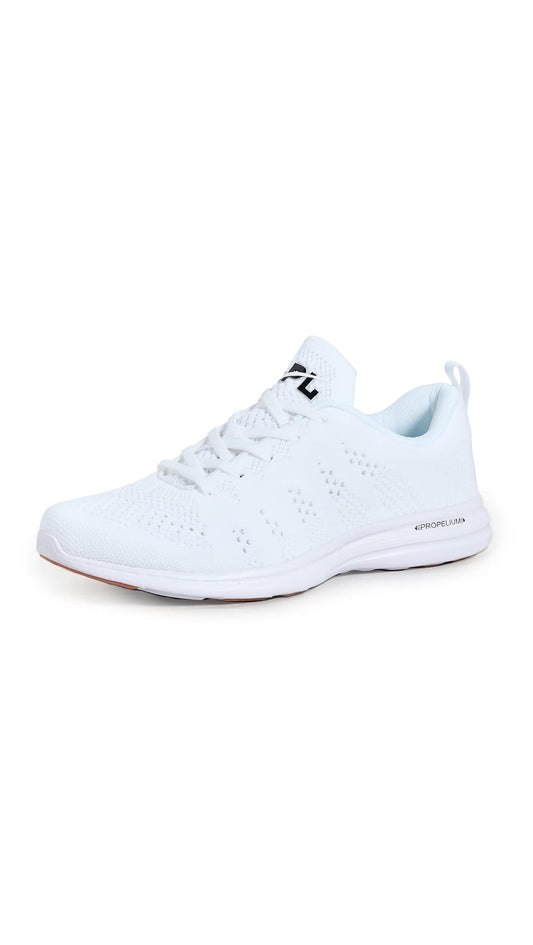 Athletic Propulsion Labs (APL) Men's Techloom Pro Sneaker, White/Black/Gum, 8