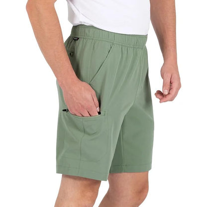 Gerry Men's Lightweight 4-Way Stretch Trail Hiking Shorts (Green, XX-Large)