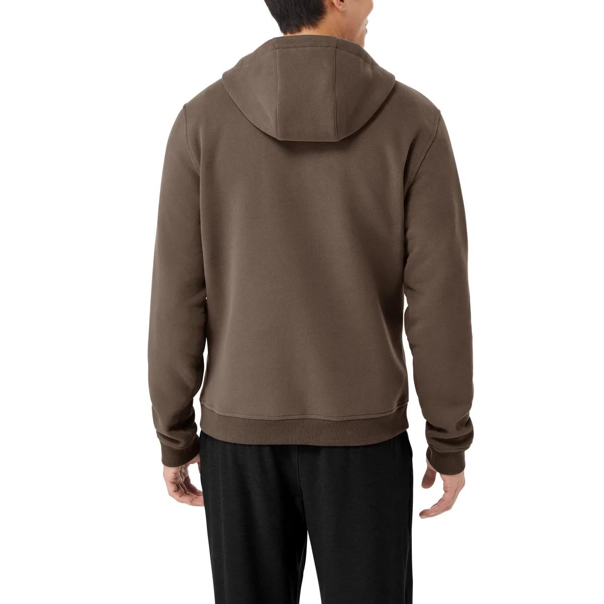 KIRKLAND Signature Men’s Heavyweight Full Zip Hoodie (Brown, XX-Large)