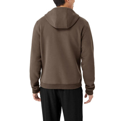 KIRKLAND Signature Men’s Heavyweight Full Zip Hoodie (Brown, XX-Large)