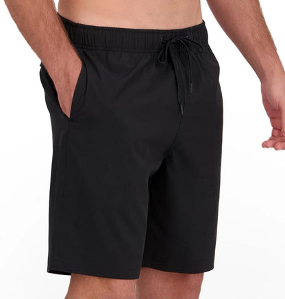 Nautica Mens Lightweight Quick Dry Swim Trunks (US, Alpha, XX-Large, Regular, Regular, Black)