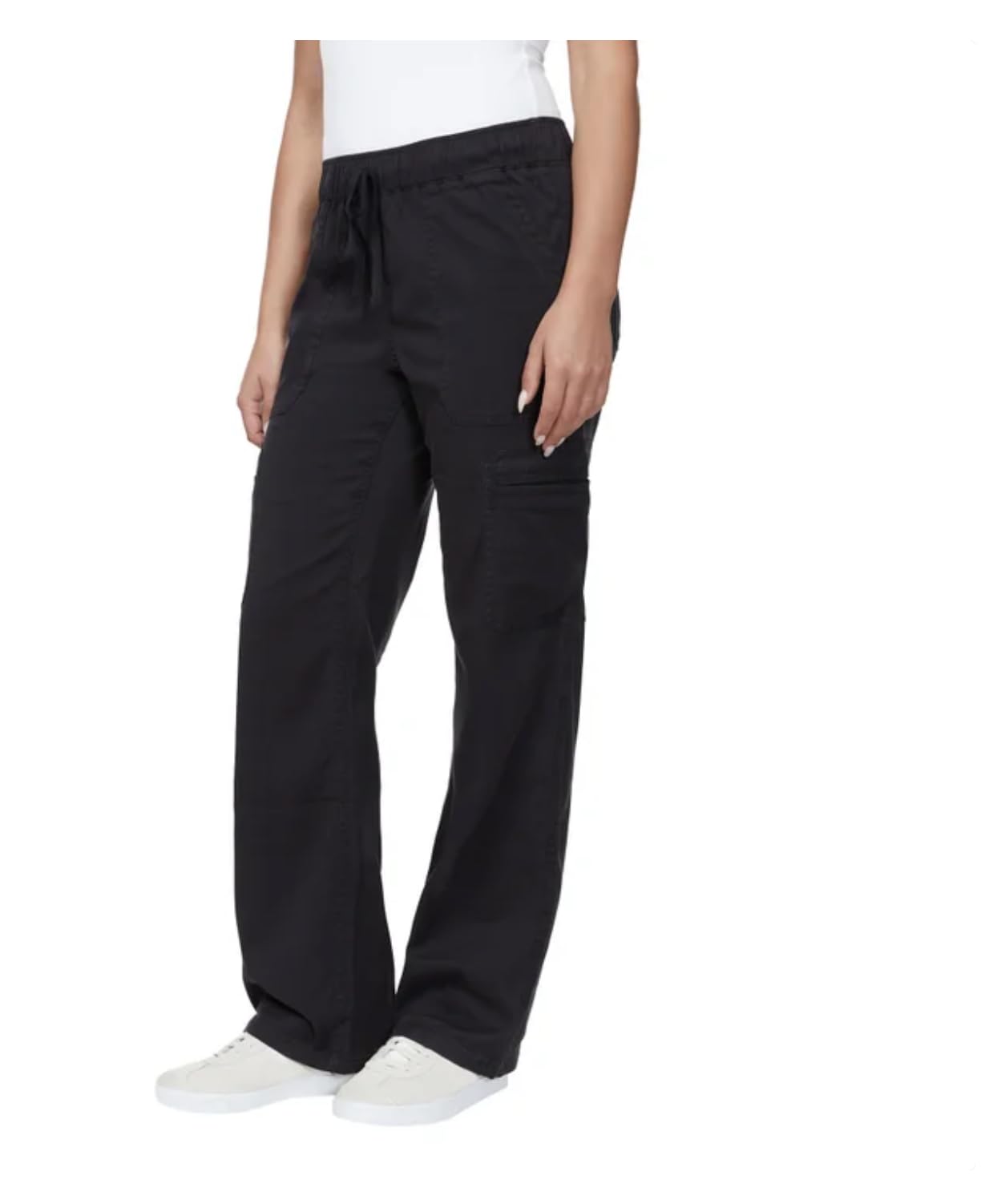 Buffalo David Bitton Women's Tencel Pull-On Cargo Pant (US, Alpha, XX-Large, Regular, Regular, Black)