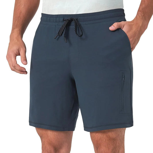 Mondetta Outdoor Project Men's Performance Active Short with Pockets (US, Alpha, X-Large, Regular, Regular, Blue)