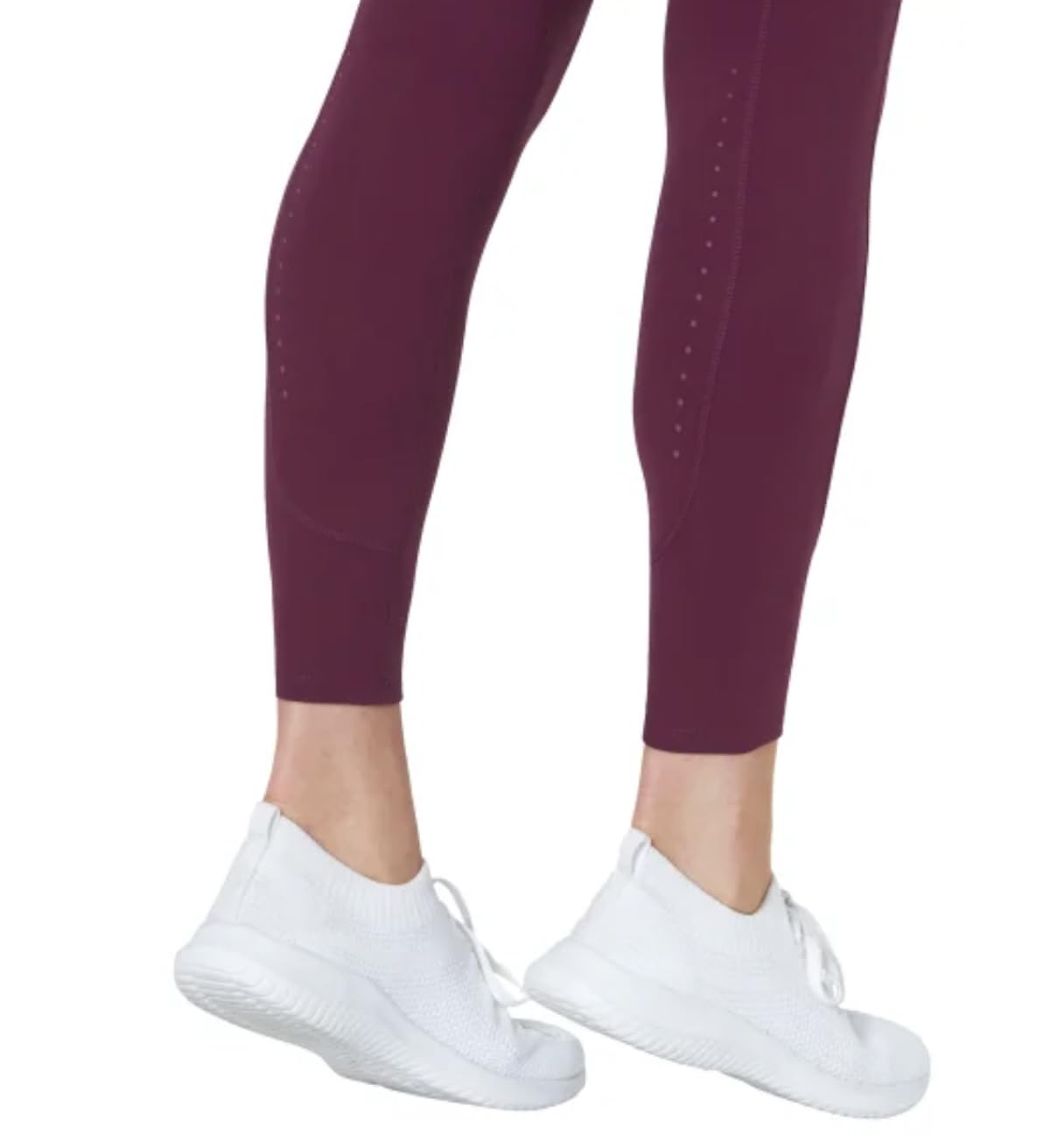 Mondetta World Outfitter Women's Moisture Wicking Cropped Legging Pant with Side Zip Pockets (US, Alpha, XX-Large, Regular, Regular, Purple)