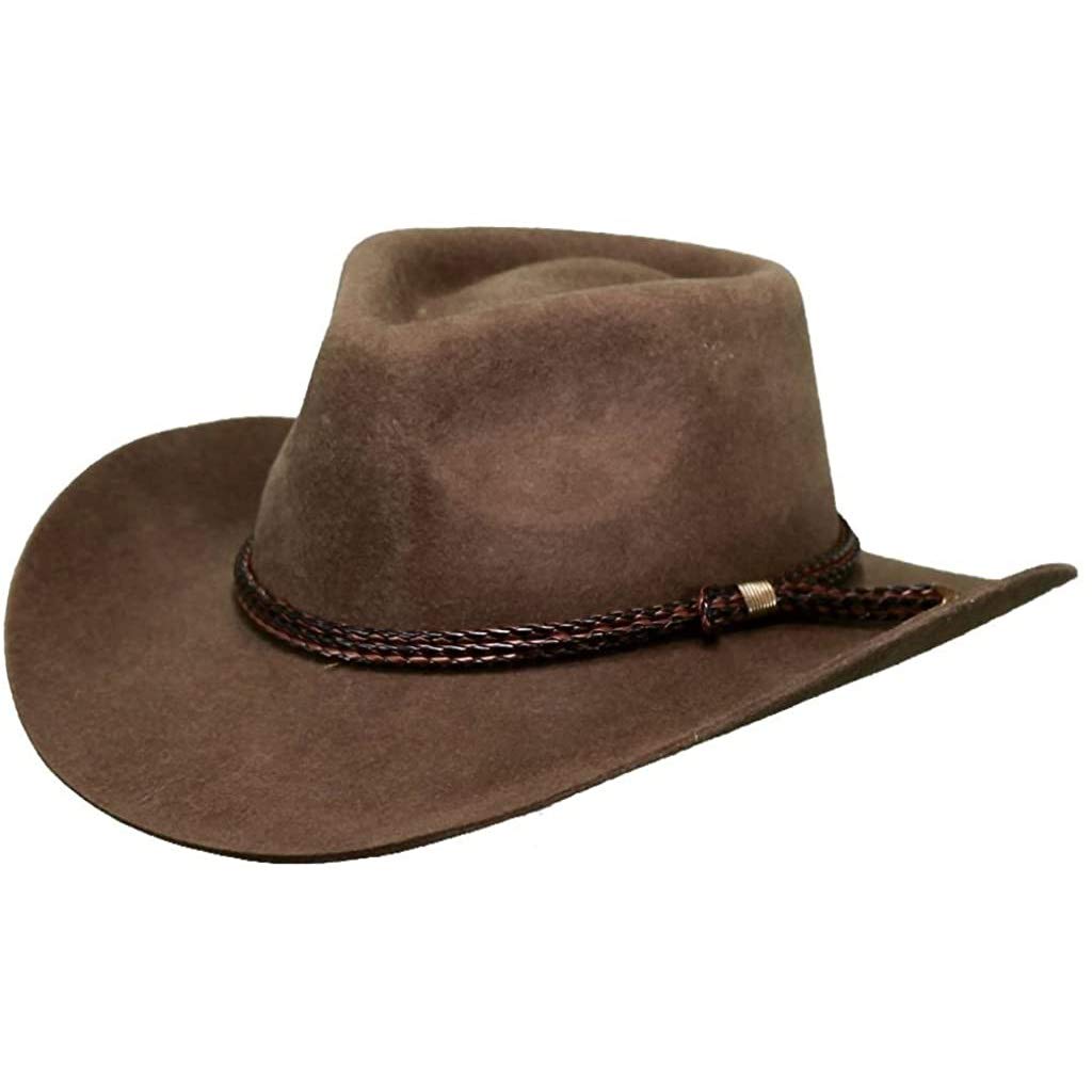 Outback Trading Company Men's Forbes Black Hat, Brown, Small