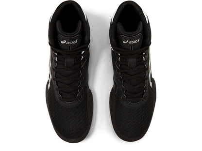 ASICS Men's Matflex 6 Wrestling Shoes, 6.5, Black/Silver