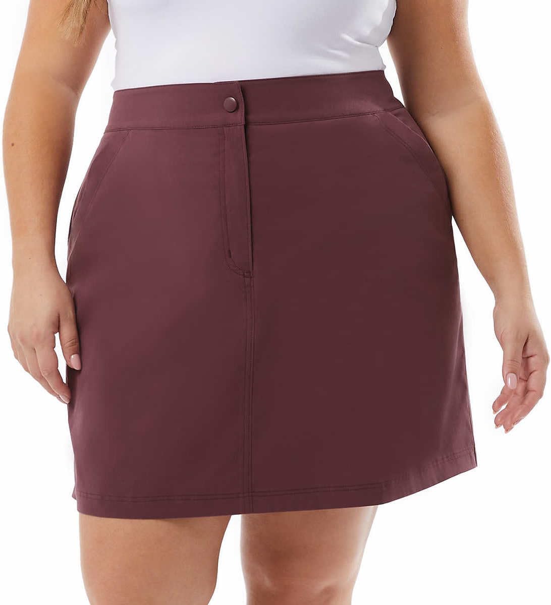 32 Degrees Cool Womens Lightweight Tech Skort (US, Alpha, XX-Large, Regular, Regular, Crushed Violet)