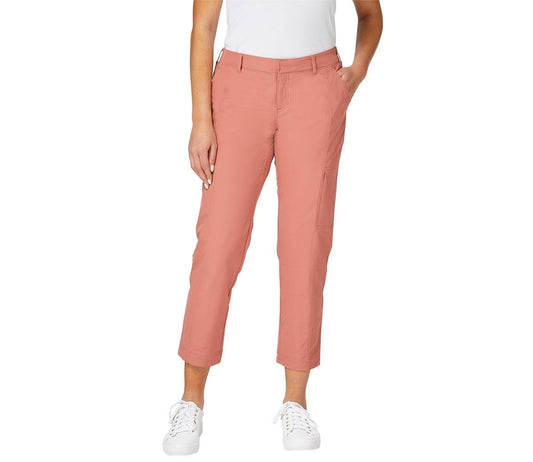 Kirkland Signature Womens Hiking Pants - Travel Pants Women (Pink, 10)