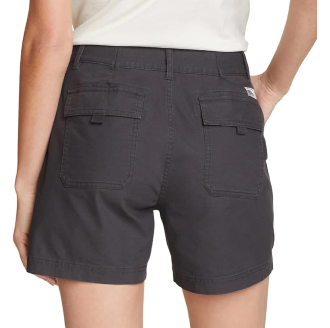 Eddie Bauer Women's Adventurer Stretch Ripstop Shorts (US, Numeric, 14, Regular, Regular, Black)