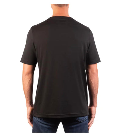KIRKLAND Signature Men's Short Sleeve Pima Cotton Tee Shirt (US, Alpha, XX-Large, Regular, Regular, Black)