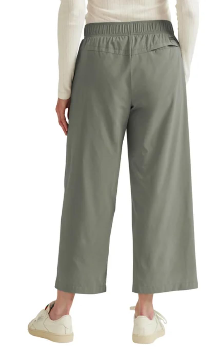 Eddie Bauer Women's Traveler Wide Leg Crop Pant (US, Alpha, X-Large, Regular, Regular, Black)