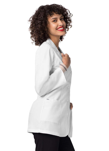 Adar Universal Lab Coats for Women - Princess Cut 30" Consultation Lab Coat - 806 - White - XL