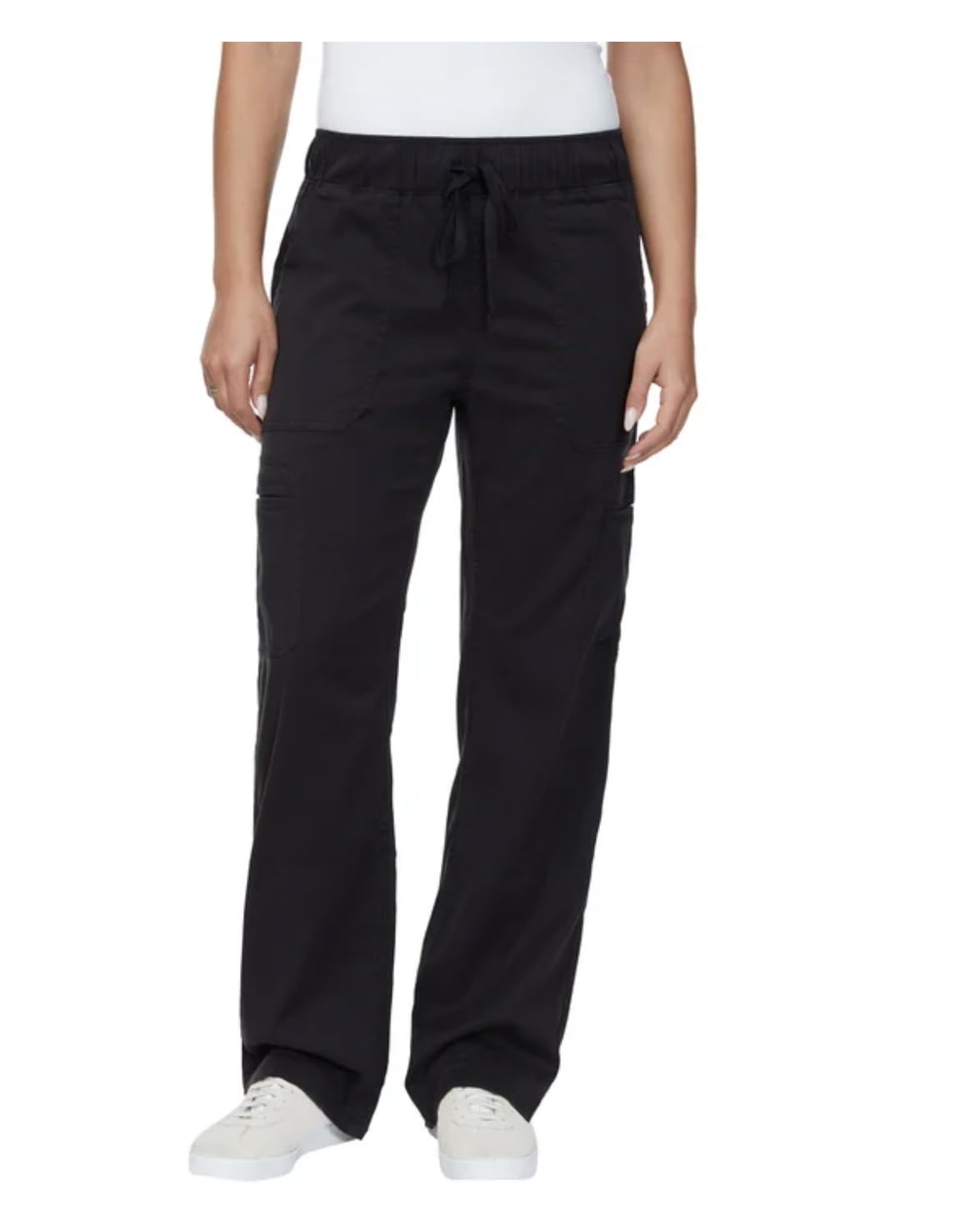 Buffalo David Bitton Women's Tencel Pull-On Cargo Pant (US, Alpha, X-Large, Regular, Regular, Black)