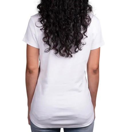 KIRKLAND Signature Women's Scoop Neck Short Sleeve Pima Cotton Tee (US, Alpha, Large, Regular, Regular, White)