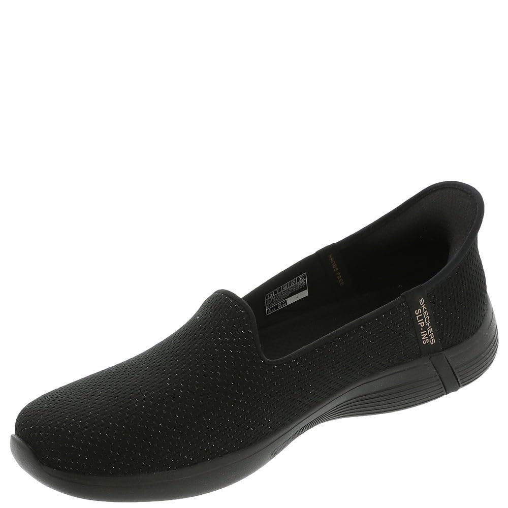 Skechers Womens Hands Free Slip-ins On-The-Go Swift - Luminary Black/Gold, 11 Medium