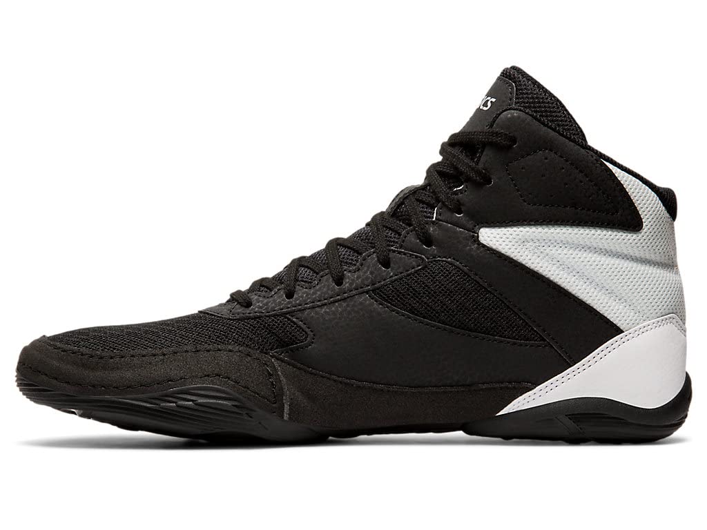 ASICS Men's Matflex 6 Wrestling Shoes, 6.5, Black/Silver